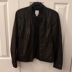 Halogen Leather Jacket